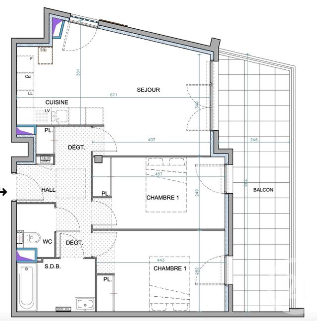 Appartement F3 à vendre - 3 pièces - 63.23 m2 - JUAN LES PINS - 06 - PROVENCE-ALPES-COTE-D-AZUR - Century 21 Roi Soleil