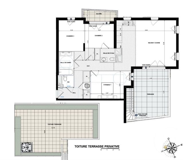 Appartement F4 à vendre - 4 pièces - 97.6 m2 - ANTIBES - 06 - PROVENCE-ALPES-COTE-D-AZUR - Century 21 Roi Soleil