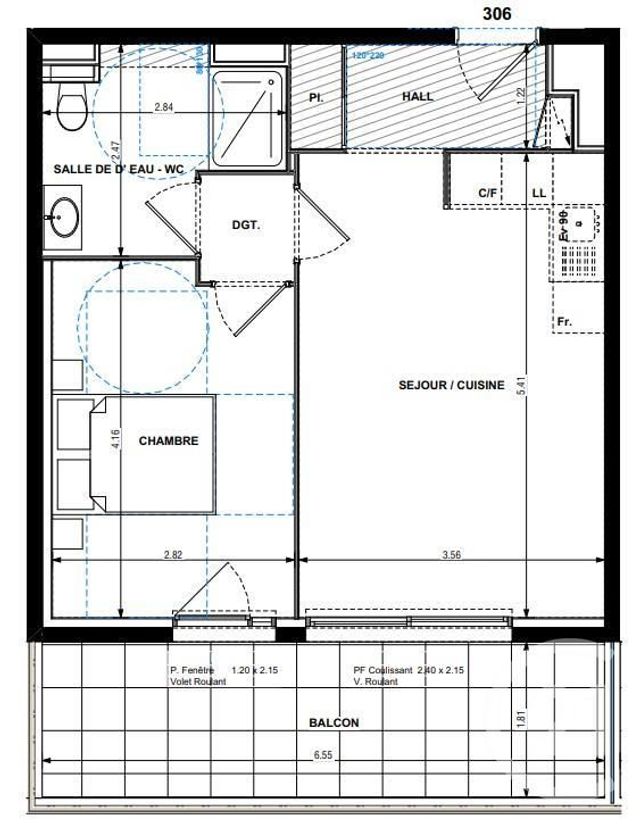 Afficher la photo en grand Appartement F2 à vendre - 2 pièces - 41.1 m2 - ANTIBES - 06 - PROVENCE-ALPES-COTE-D-AZUR - Century 21 Roi Soleil