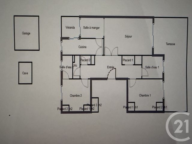 Appartement F3 à vendre - 3 pièces - 86.52 m2 - ANTIBES - 06 - PROVENCE-ALPES-COTE-D-AZUR - Century 21 Roi Soleil
